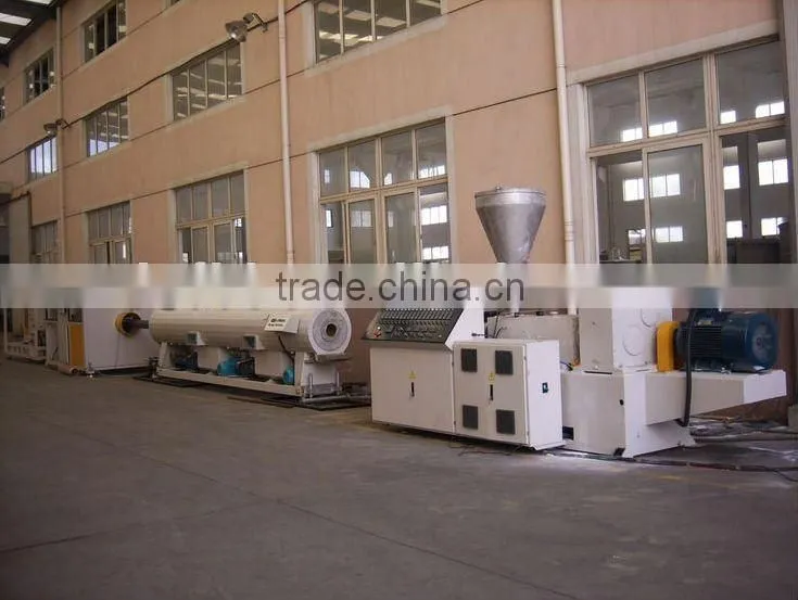 PE PVC plastic pipe extrusion line