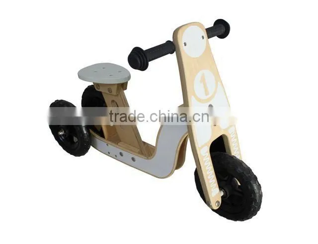 new ride on wooden tricycle toy, wooden balance bike