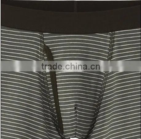 yarn dyed stripes boxer underwear for men