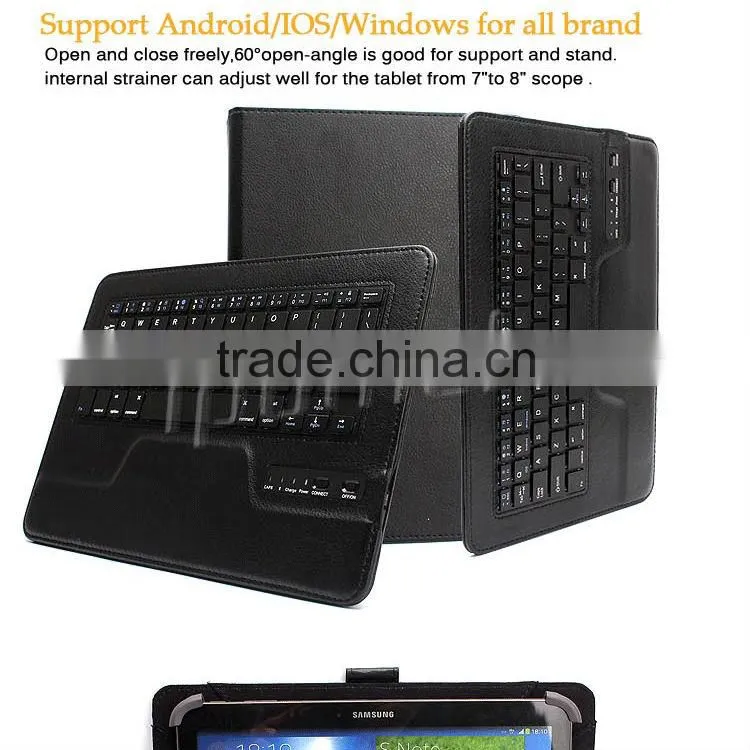 Universal Bluetooth Keyboard Case For Android/IOS/Windows tablet 7" 8"