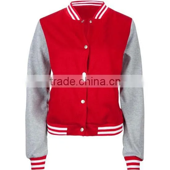 Fashion salable high quality fleece lined bomber jacket