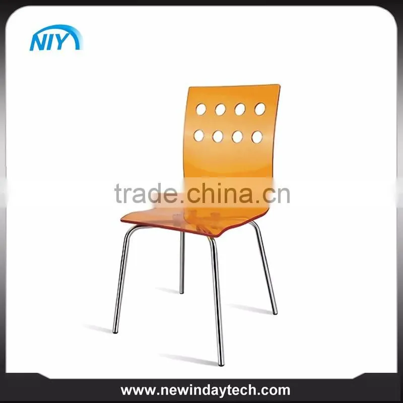 Customized acrylic dining chair transparent acrylic chair