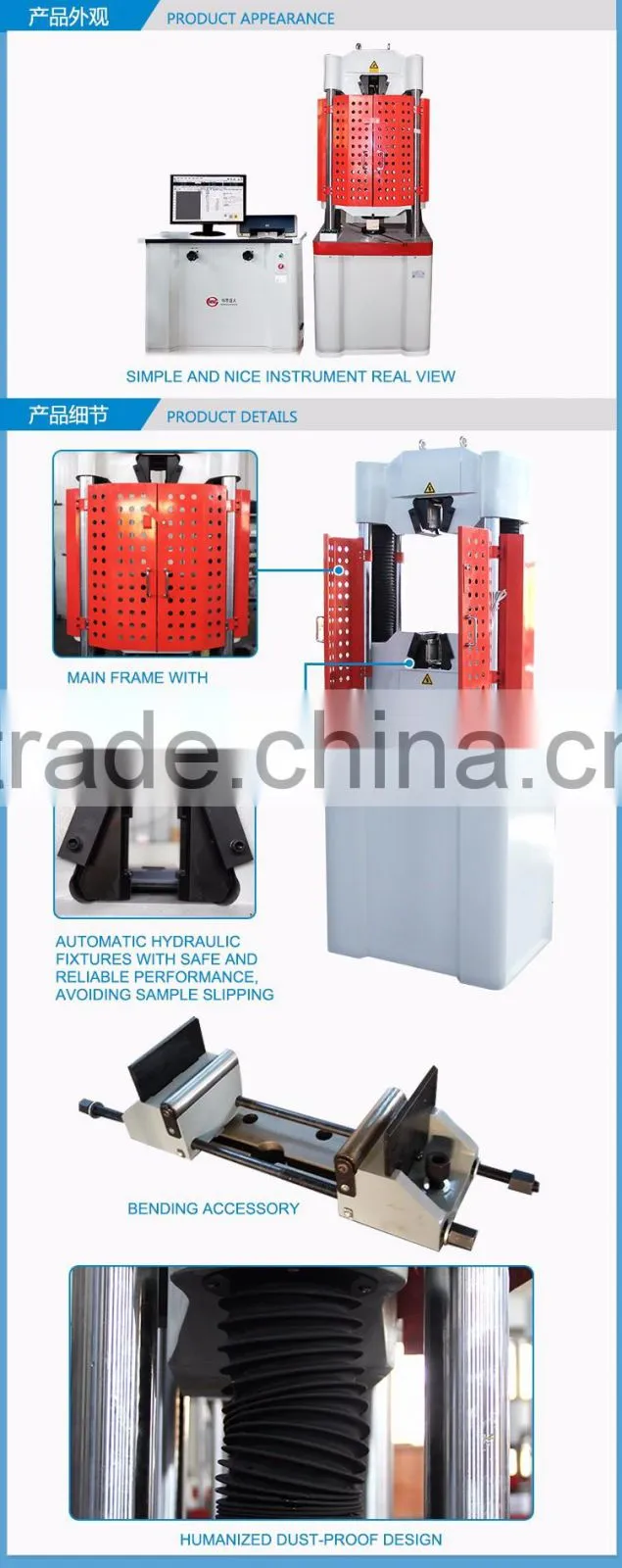 WEW 100KN 10TON hydraulic price compression testing machine