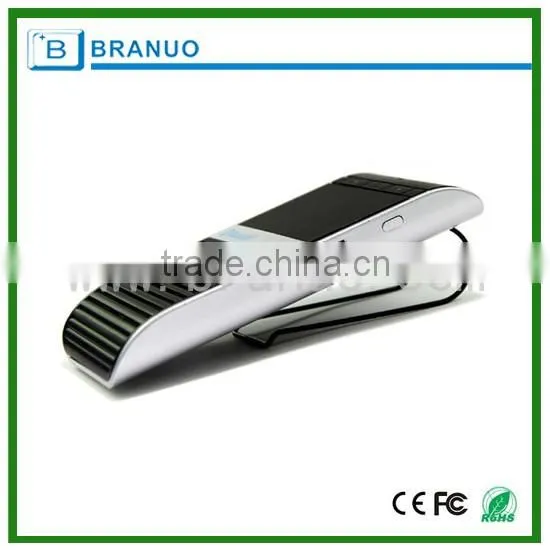 Intelligent solar bluetooth handsfree kit for driving