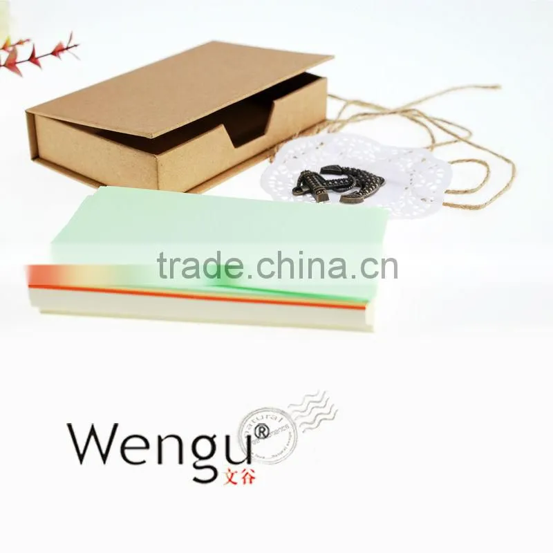 2014 new design stationary of note pads with rope