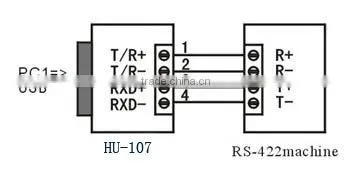 usb to isolated rs485 / rs422 serial db9 male adapter
