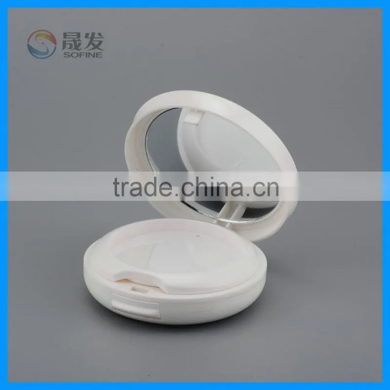 Round compact powder case /Luxury compact powder case