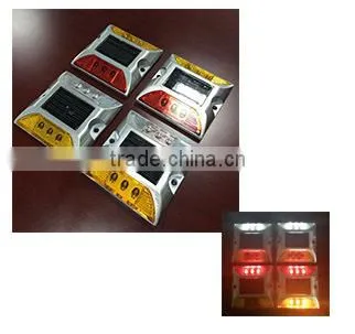 3 led double sides Aluminum solar road stud china supplier