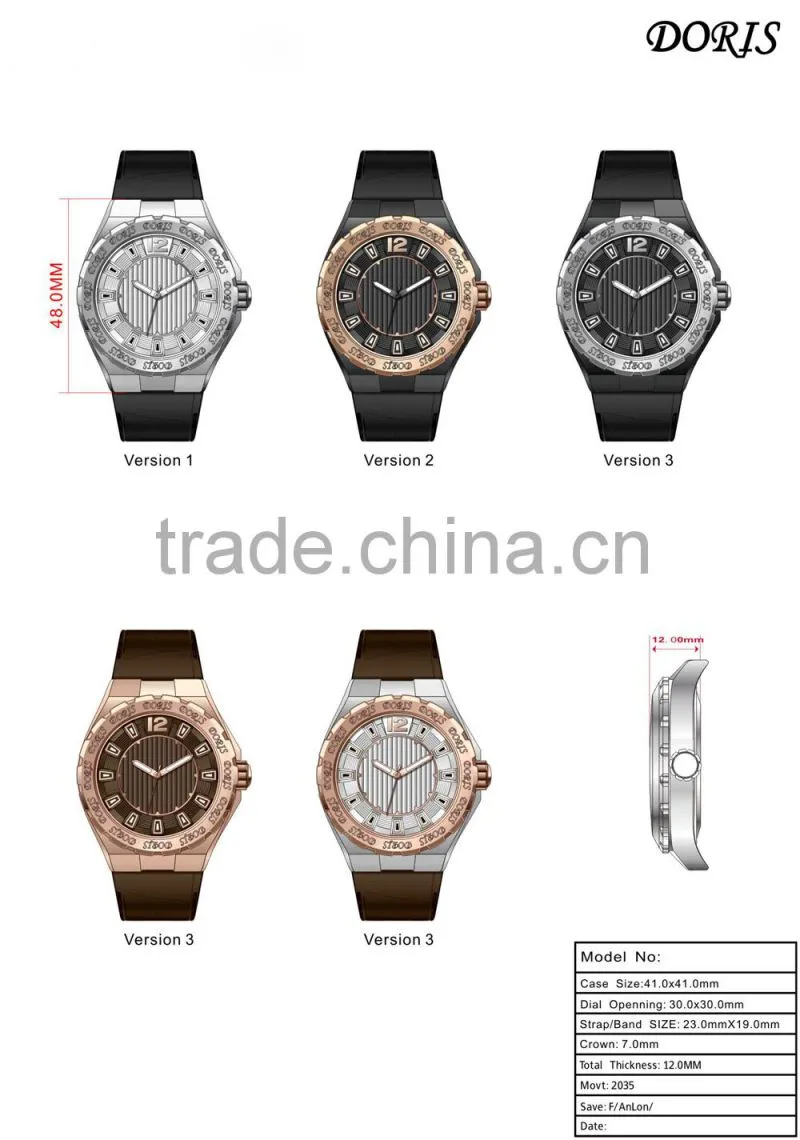 OEM design watches custom logo fashion stainless steel wrist watches
