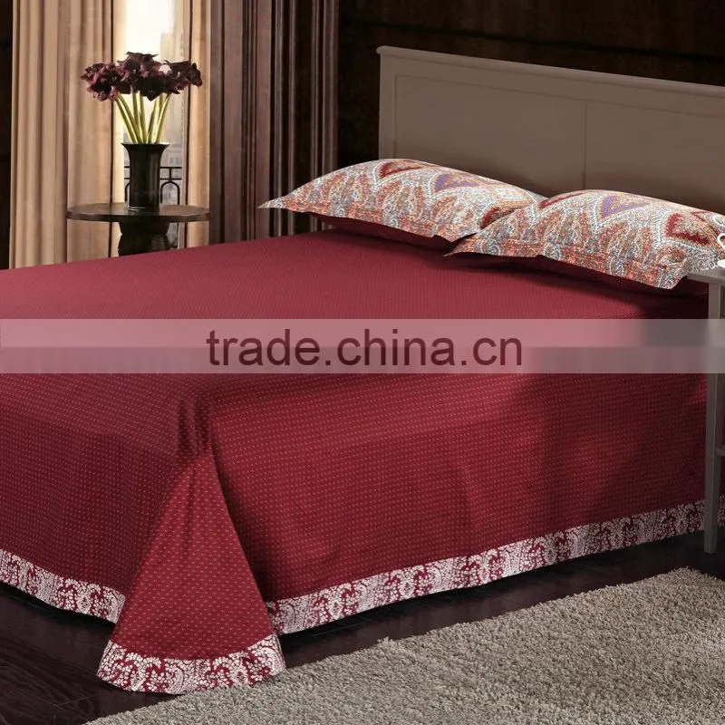 Luxury arabian royal wedding bedding cotton satin jacquard bridal bedding set for teenagers
