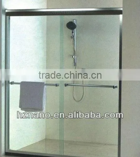 Bathroom water proof self cleaning glass coating