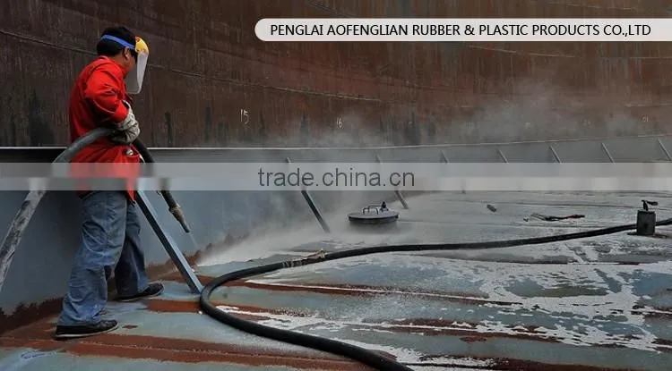 Large Diameter high abrasive sandblasting hose Flexible rubber hose
