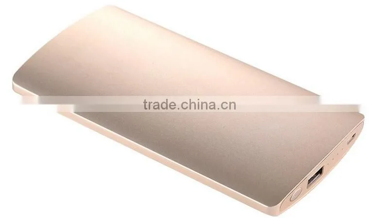 2016 Aluminum Comfortable Handle Excellent Design 6000mAh Power Bank Housing