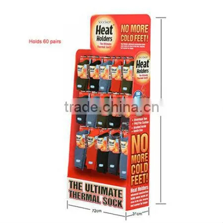 AEP 2013 new style peg hook display for socks promotion