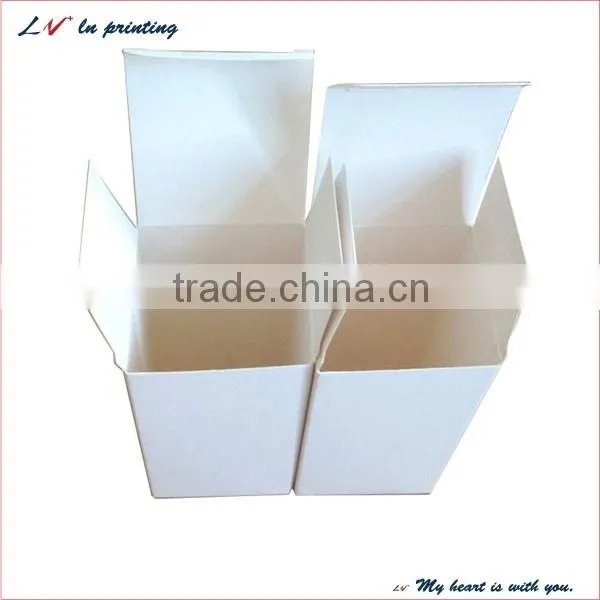hot sale white paper folding box for lipstick made in shanghai