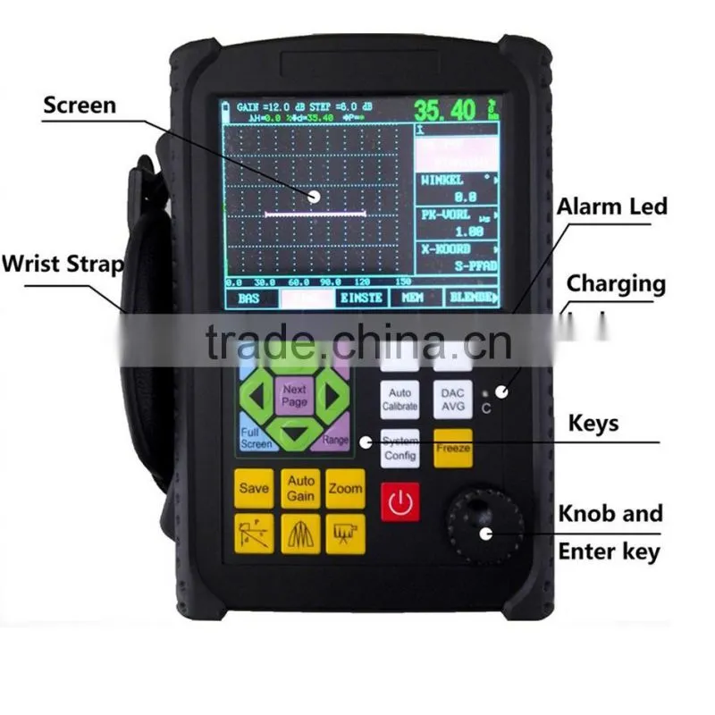 Portable ultrasonic flaw detector GR650 NDT instrument