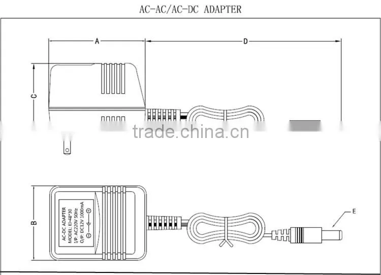 Ac to ac single phase power adaptor 240v 24v