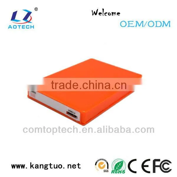 Durable 2.5 inch USB2.0/USB3.0 SATA hard drive plastic case
