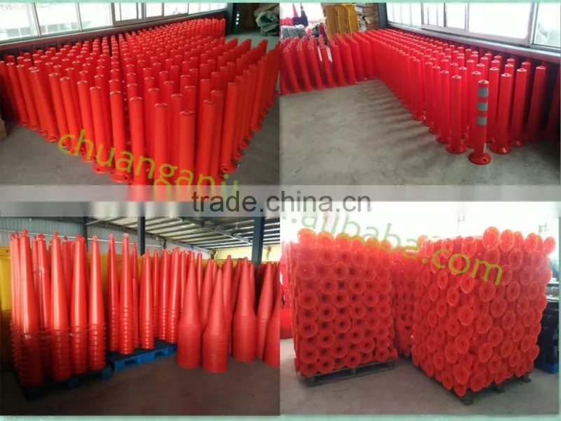 Orange Flexible EVA Plastic Warning Delineator Post