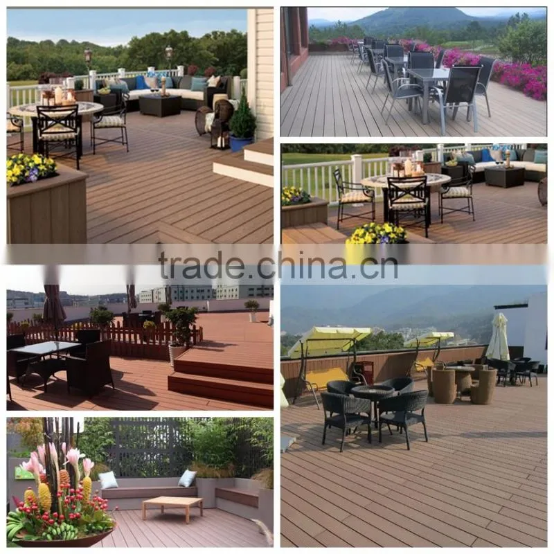 Outdoor flooring and artificial wood plastic composite WPC decking