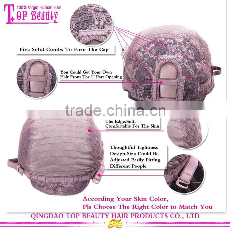New product 7A grade human hair u part wig unprocessed cheap u part wigs for sale