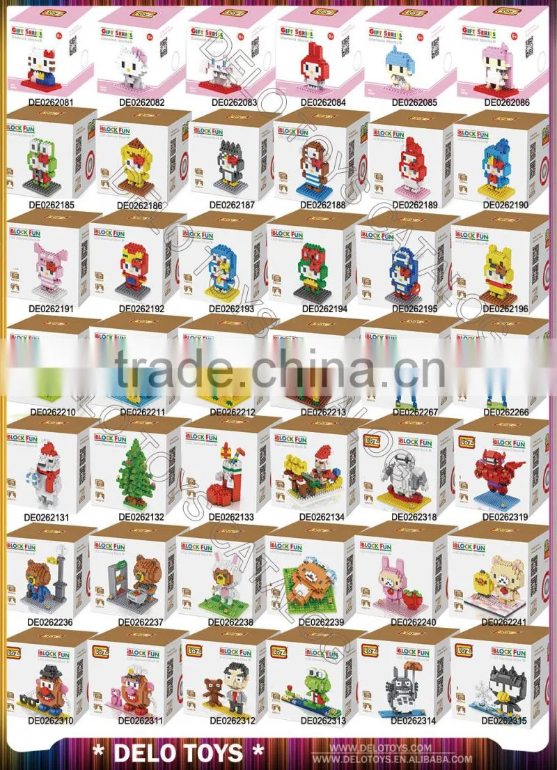 China shantou chenghai toys plastic diamond blocks LOZ assemble set big hero DE0262318