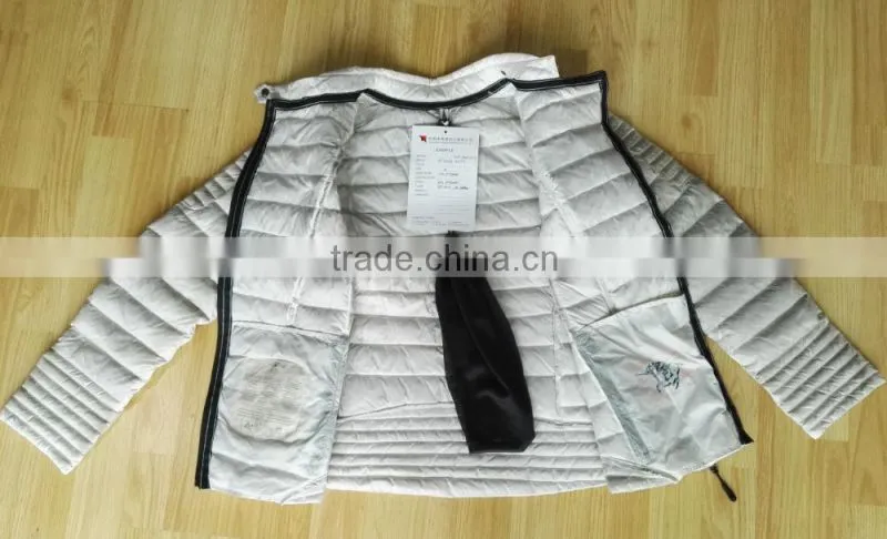 2017 New design women dirty wash down jacket