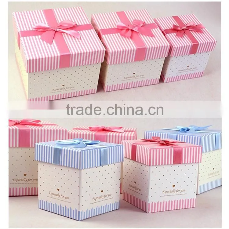 OEM design style for square paper gift packaging box