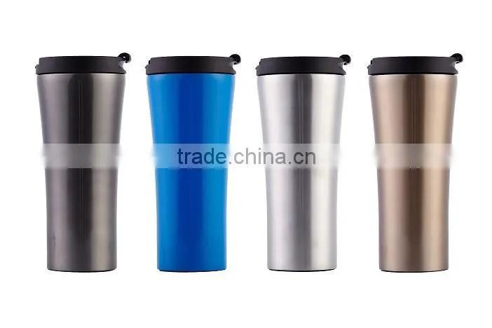Never overturned stainless steel mug cup with customized logo