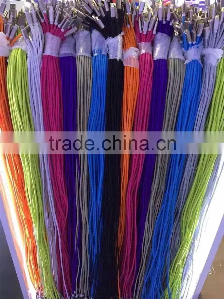 Pure color weaved USB Cable 104 copper lines Micro USB Cable Fast charge Micro USB Data Cable
