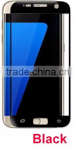 2016 New Full Cover Transparent 3D Curved Glass Screen Protector for Samsung S7