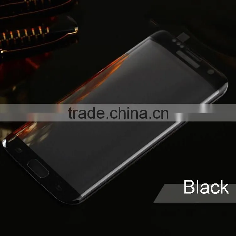 100% Full size 3D Curved Transparence Tempered Glass Screen Portector for Samsung S7 EDGE