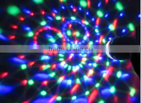 Small E27 Magic LED Ball Light Rotating Full Color Rotating Lamp