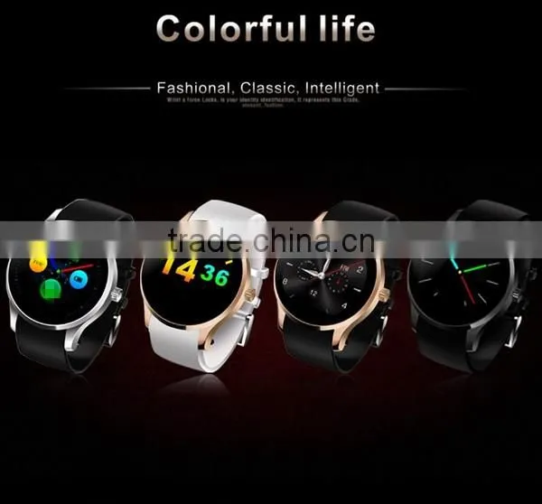 Bluetooth Round Metal Smartwatch K88S Android Smart Watch with Sim Card Heart Rate Monitor