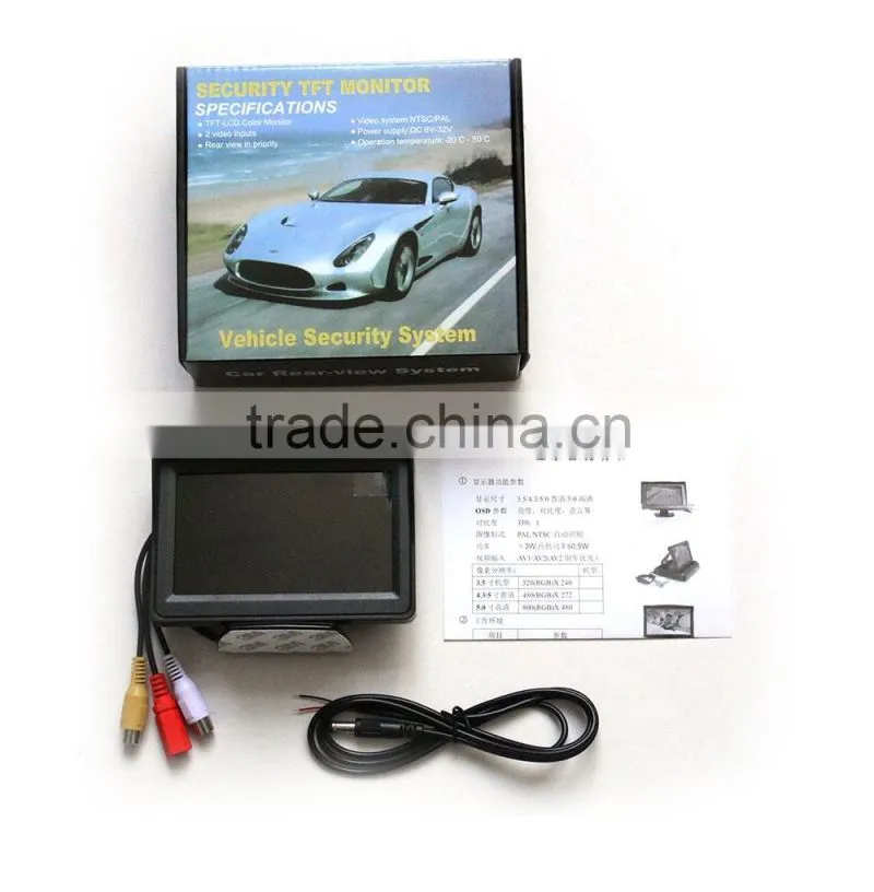 2015 car rear view mirror monitor 4.3 inch tft lcd car monitor