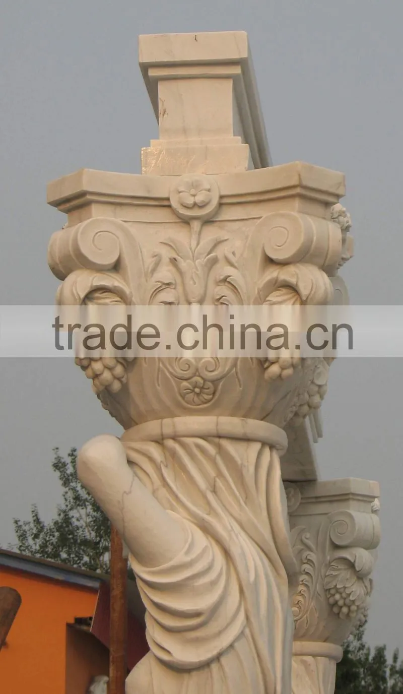 big landscaping female sculpture