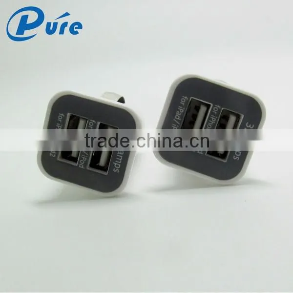 New Product 2.1A Output for Electroic Devices Portable Car Charger With Dual USB Powerbank