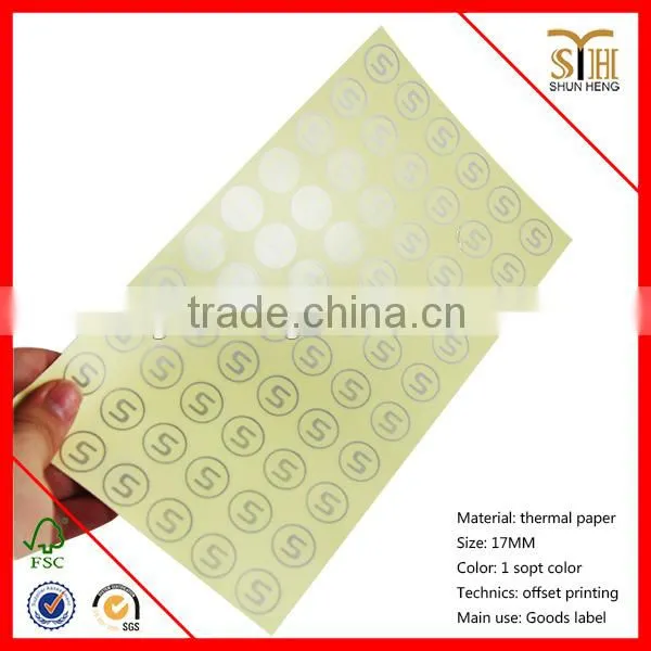 colorful logo cartoon sticker/mirror sticker/reflective sticker