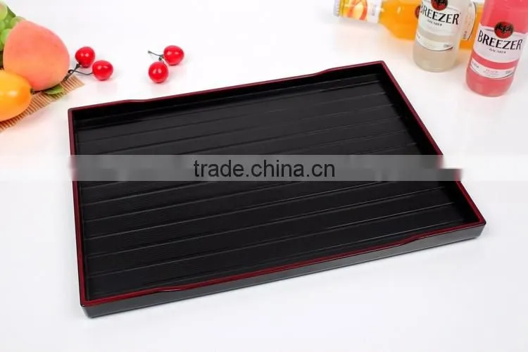 Plastic rectangular anti-slip Tray