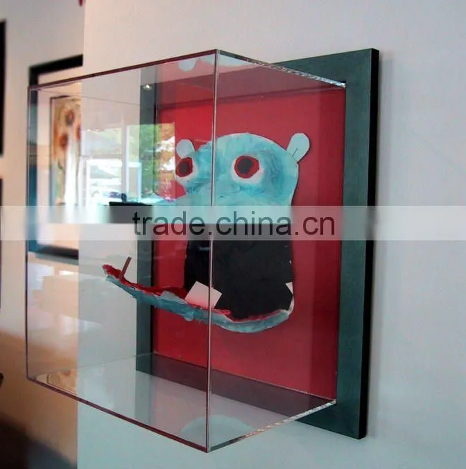 transparent acrylic box wall mounted