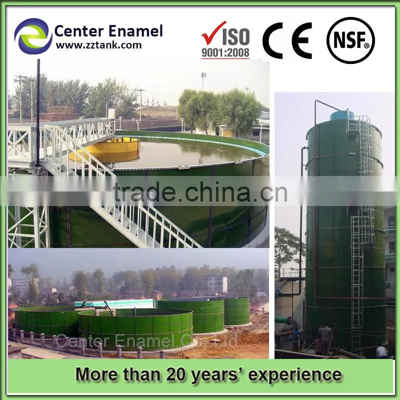 Glass-Fused-to-Steel Bolted Storage Tanks for Biogas Plant