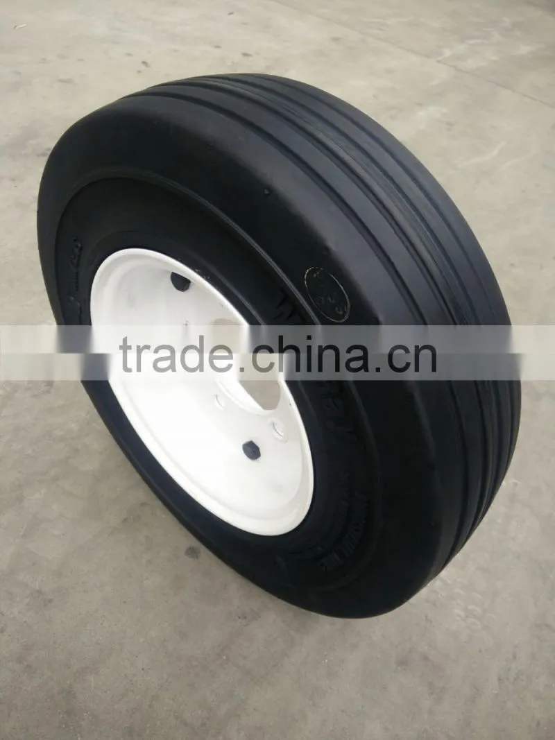 hot sale high quality 4.00-8 205 75 15 solid rubber tires for tractors with free shipping