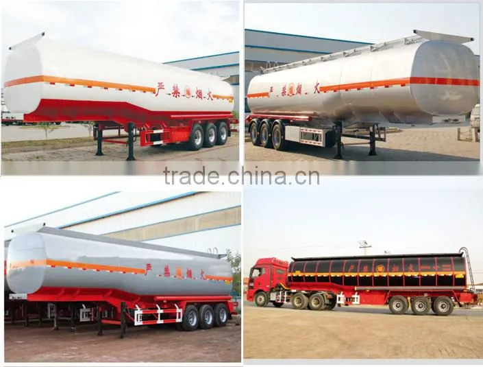 Made In China 40000L Stainless Steel Fuel Tanker Semi Trailer