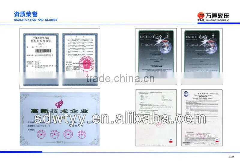 telescopic hydraulic cylinder for truck/loader