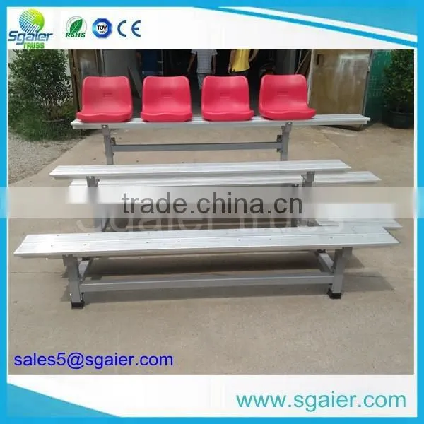 Sgaier protable aluminum bleachers for stadium ,metal bleacher seating