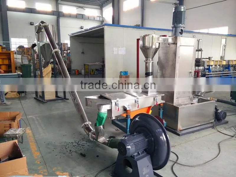 drier dewaterer machine and vibrating screen for water ring pelletizing