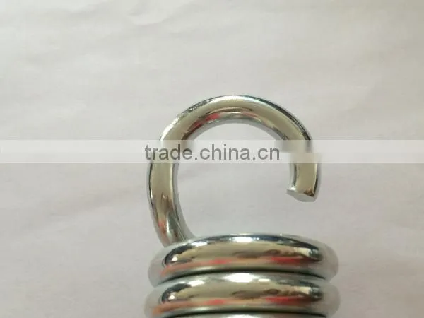 Custom galvanized extension spring in spring steel
