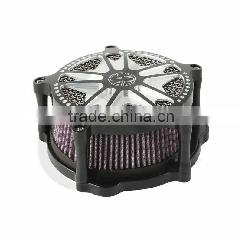 CNC Air Cleaner Filter Kit For Sportster XL1200 2007-2011 Iron 883 2009-2014