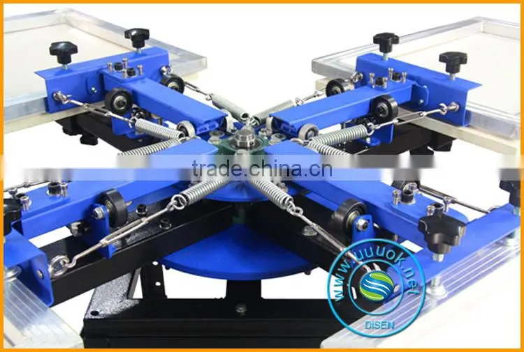 4 color 4 station t-shirt screen printing machine