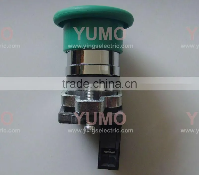 LAY4-BC31 Green mushroom head 40mm diamter push button switch